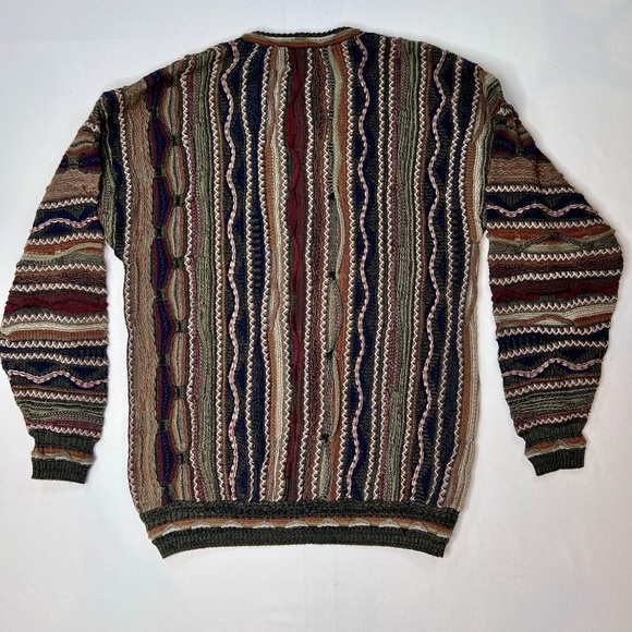 Vintage Croft & Barrow men’s 3D textured Coogi look sweater size Lg tall grandpa - Picture 6 of 6